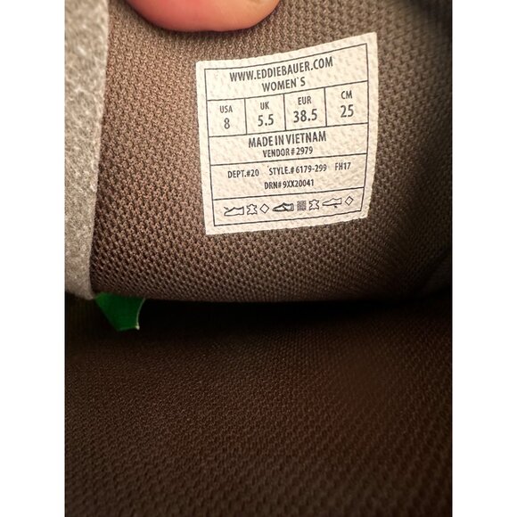 Sold Eddie Bauer Leather Tall Knee High Riding Boots 8 Women Brown Equestrian - Picture 4 of 16